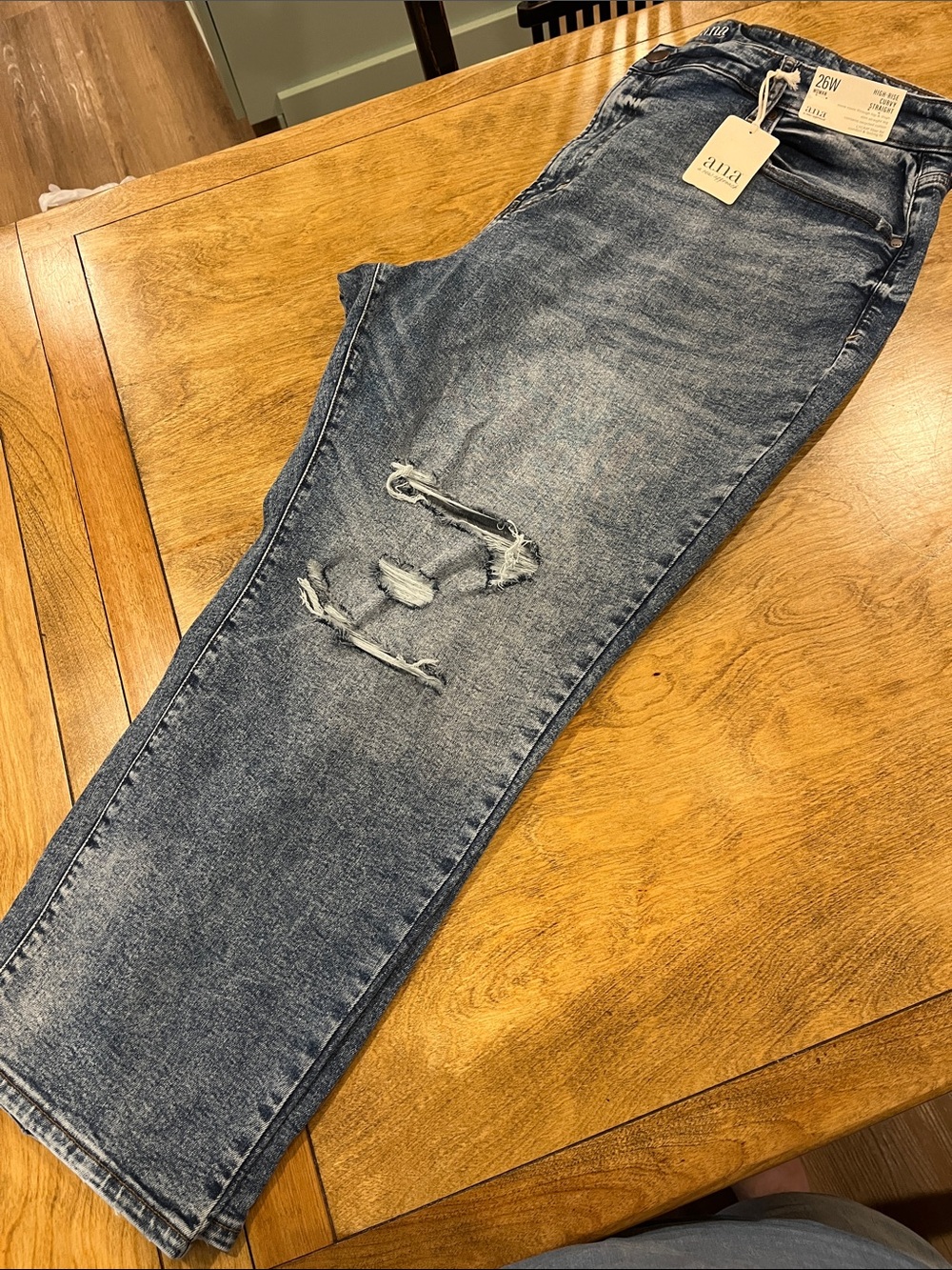 a.n.a NWT High-Rise Curvy Straight Jeans